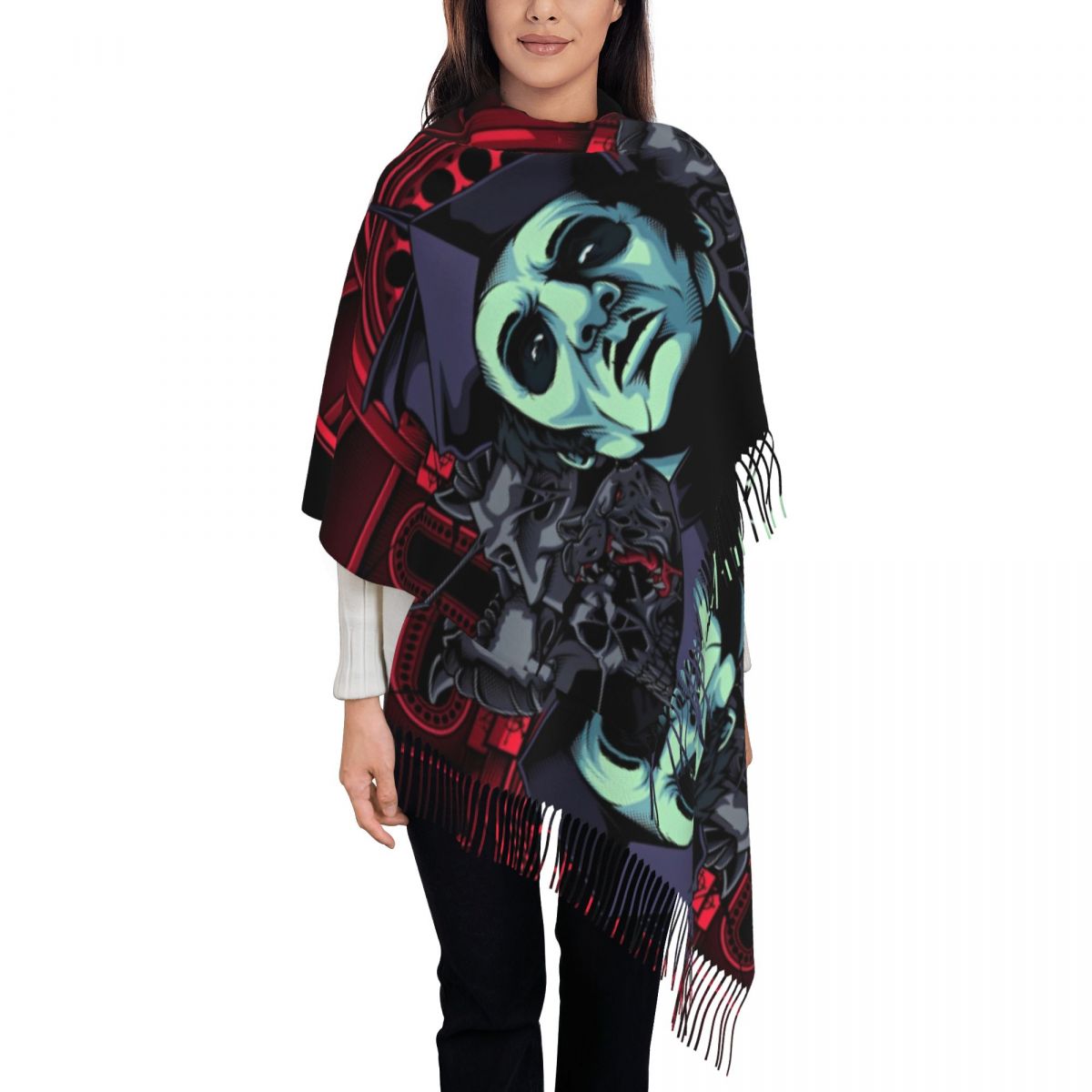 Pashmina Wrap Large - Ghost Band Shawl Wrap for Womens