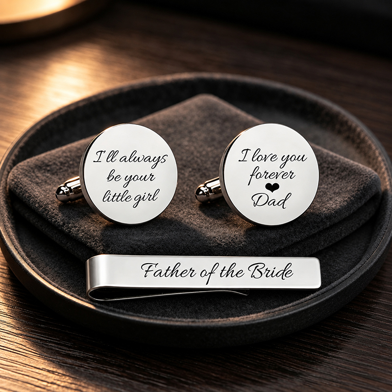 Stainless Steel Cufflinks and  - đánh giá và giá Tie Bar Set Gift