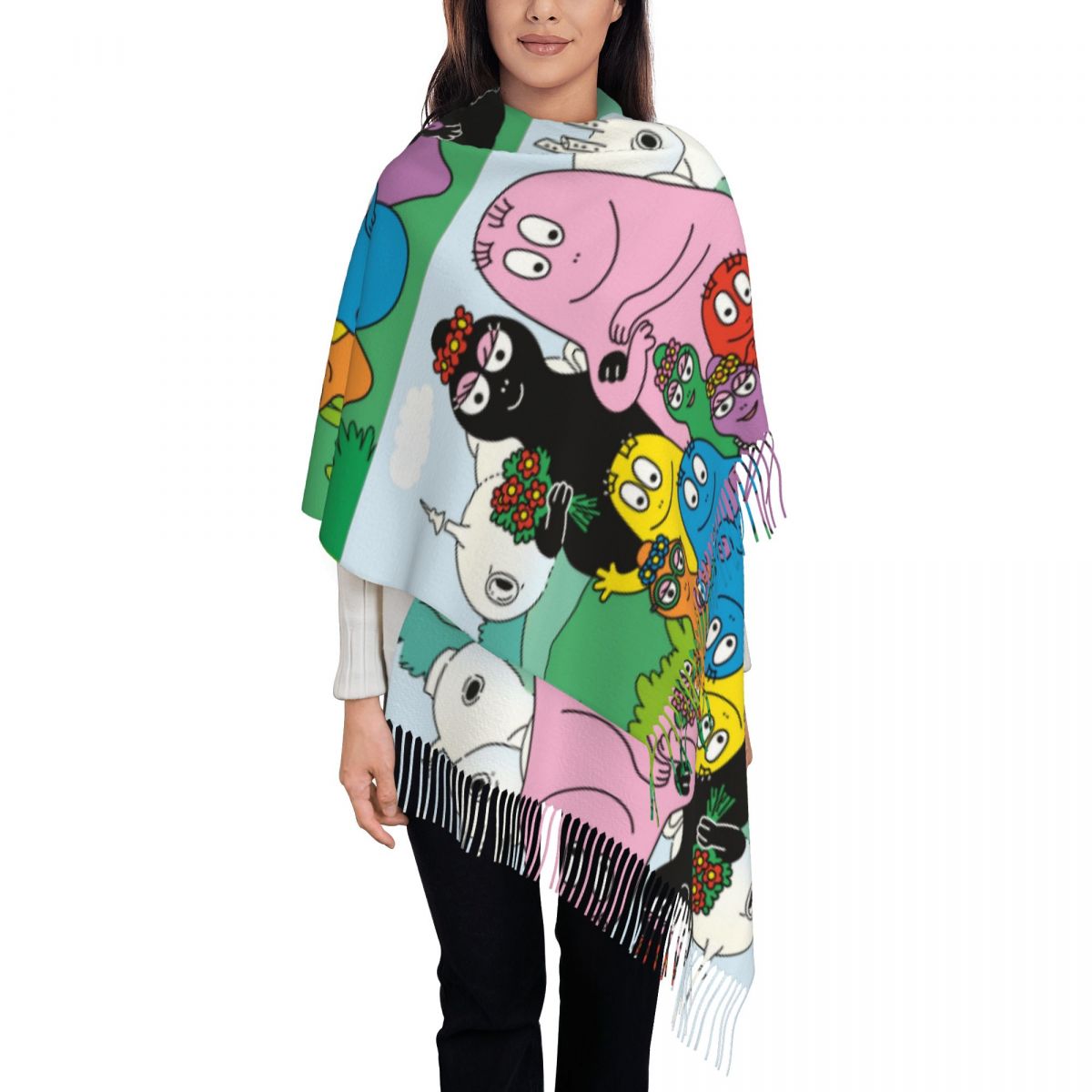 Les Barbapapa Family Shawls Wr - đánh giá và giá Pashmina Wrap Large