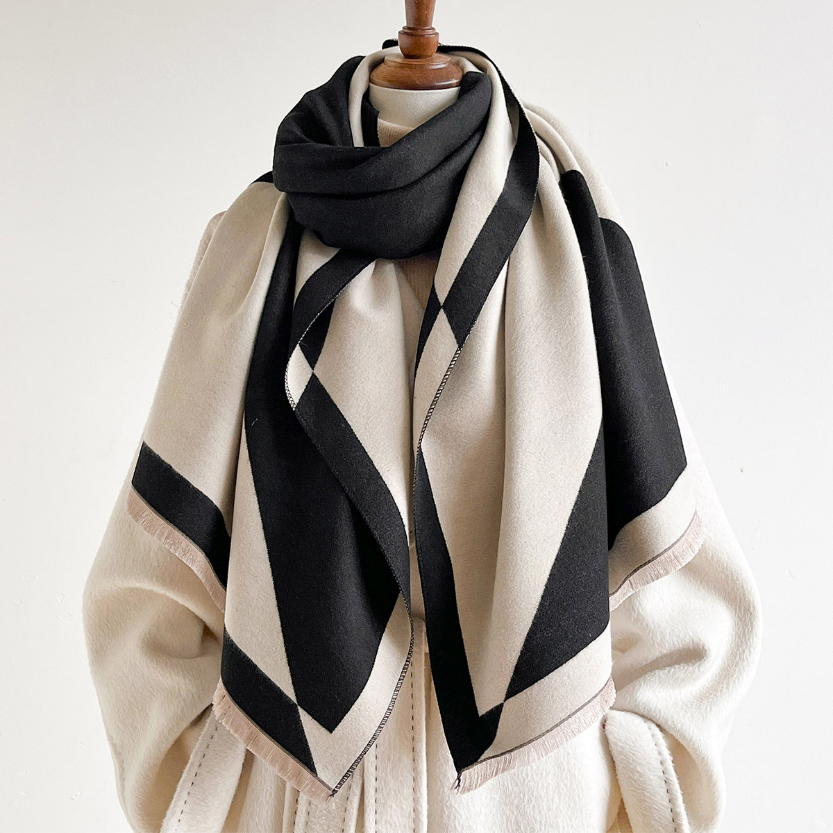 Women Imitation Cashmere Scarf - đánh giá và giá Pashmina Wrap Large