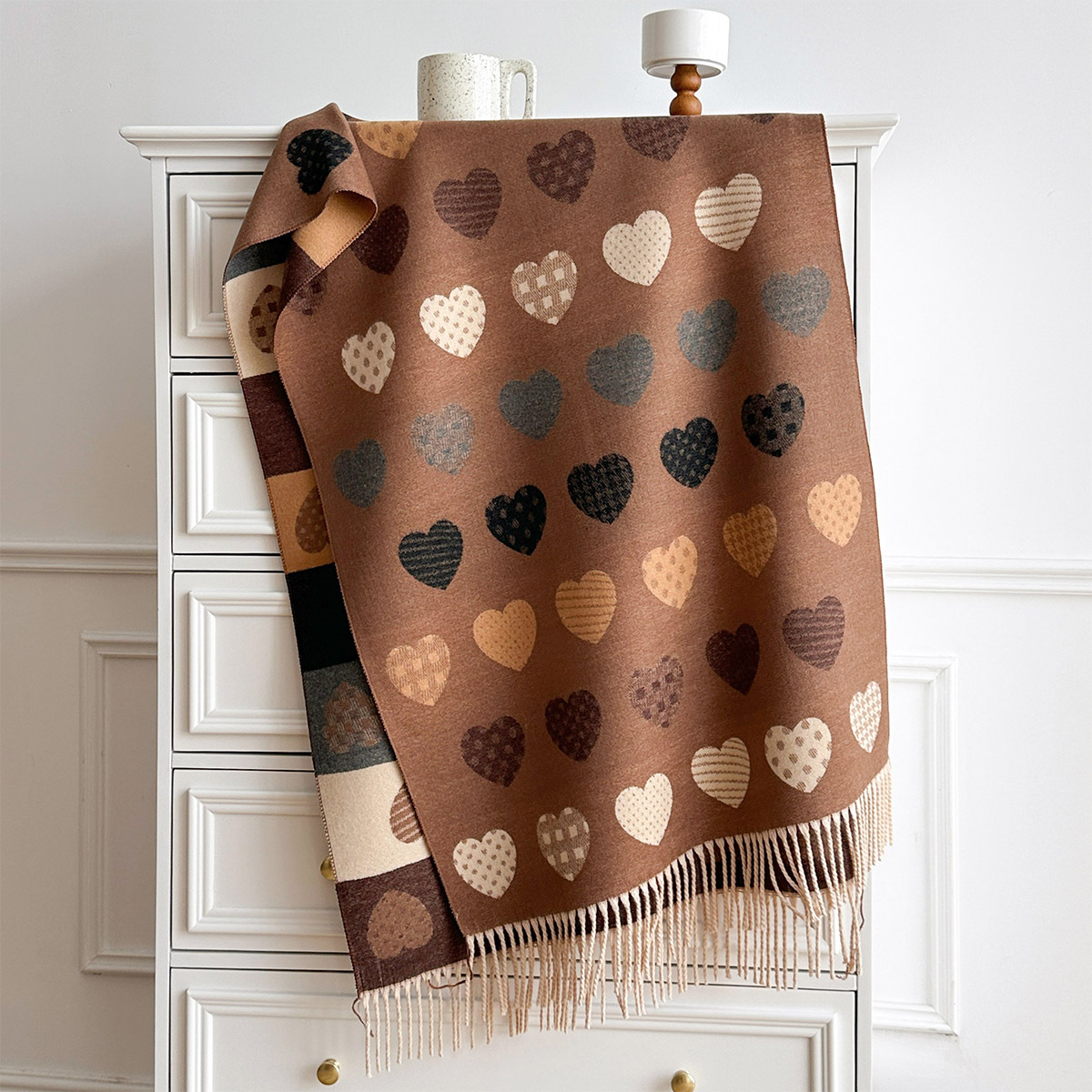 Women Imitation Cashmere Scarf - đánh giá và giá Pashmina Wrap Large