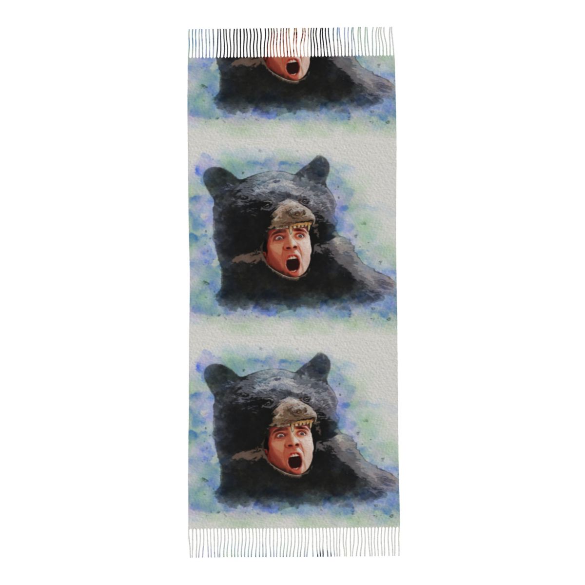Cage Bear Watercolor Scarf for - đánh giá và giá Pashmina Wrap Large