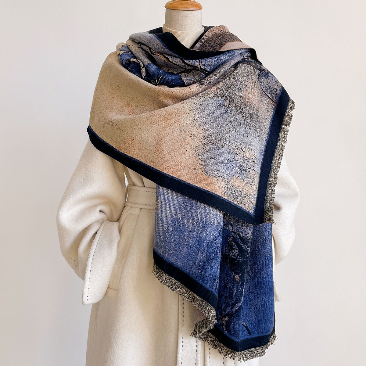 Women Imitation Cashmere Scarf - đánh giá và giá Pashmina Wrap Large