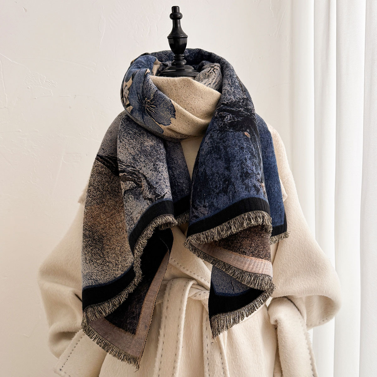 Women Imitation Cashmere Scarf - đánh giá và giá Pashmina Wrap Large