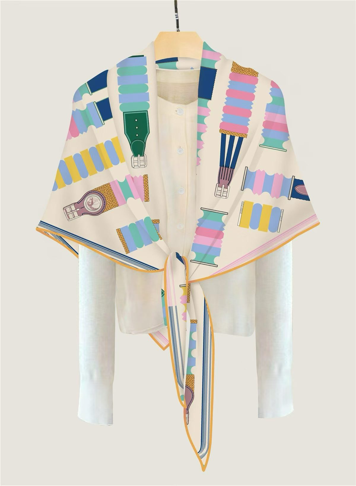 Triangle Cashmere Silk Scarf W - đánh giá và giá Pashmina Wrap Large
