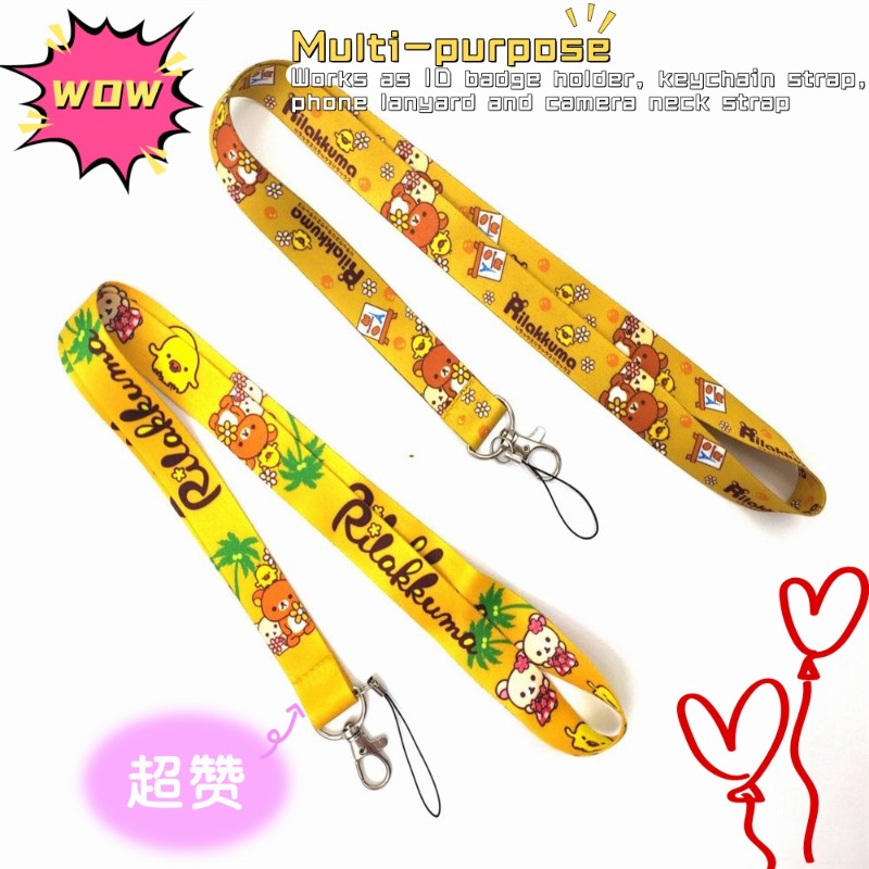 Kawaii Rilakkuma Anime Lanyard - đánh giá và giá Lanyard Badge Holder