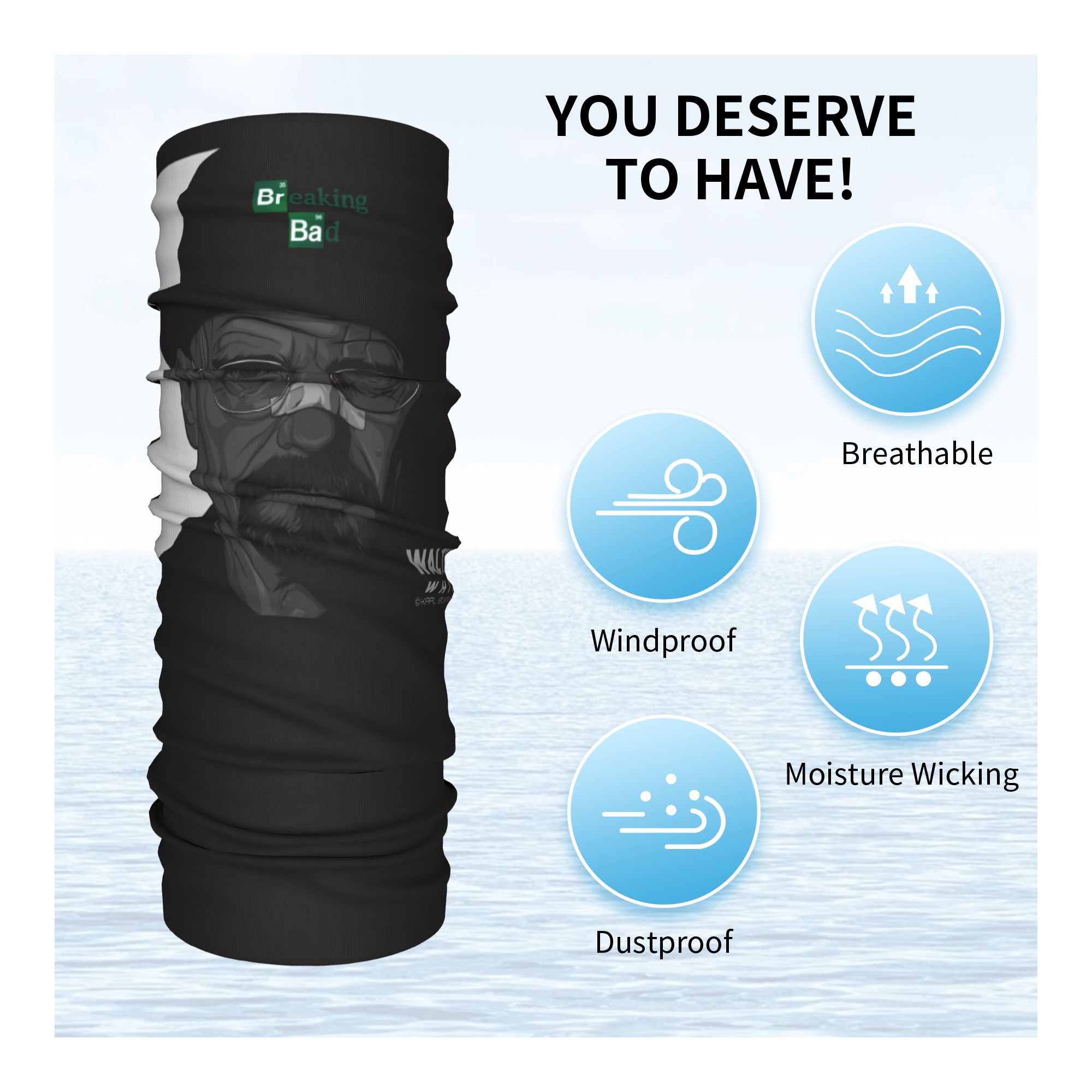 Custom Cool Breaking Bad Walte - đánh giá và giá Neck Warmer Tube