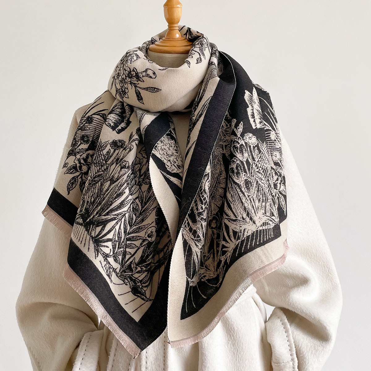 Imitation Cashmere Scarf Women - đánh giá và giá Pashmina Wrap Large