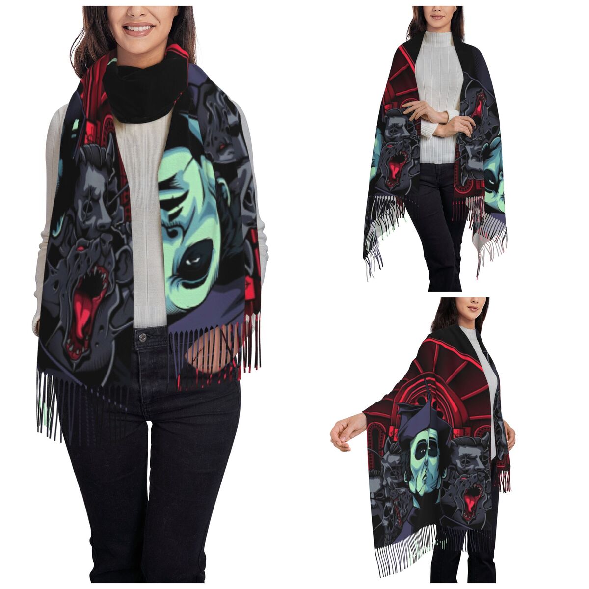 Ghost Band Shawl Wrap for Wome - đánh giá và giá Pashmina Wrap Large